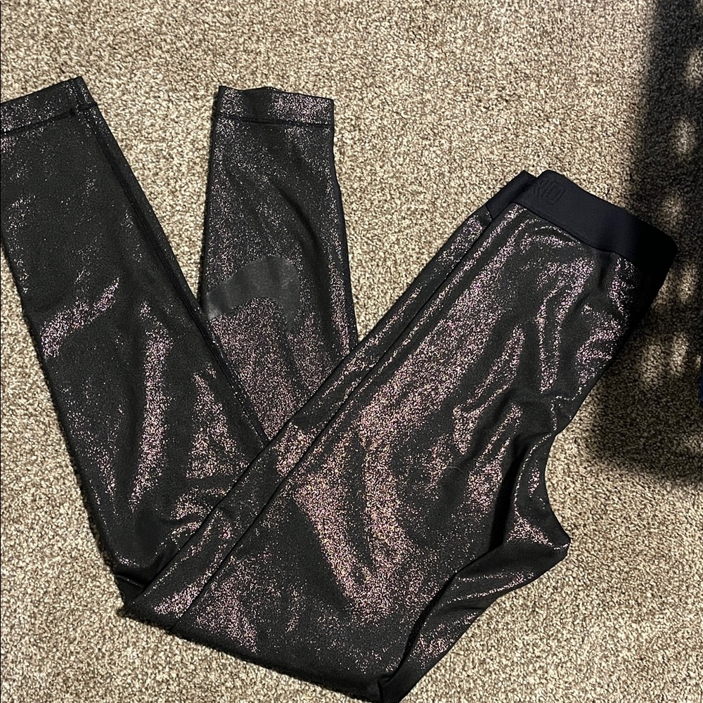 Nike Pro Shimmer Black and Rose Gold Leggings